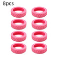 8PCS Silent Rubber Luggage Wheel Covers – Caster Protectors Luggage Wheel Covers Babs Pink