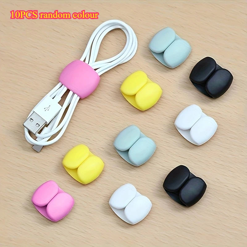 10-Pack Cable Organizers – Anti-Tangle Plastic Cord Holders Cable Organizer Babs 10PCS