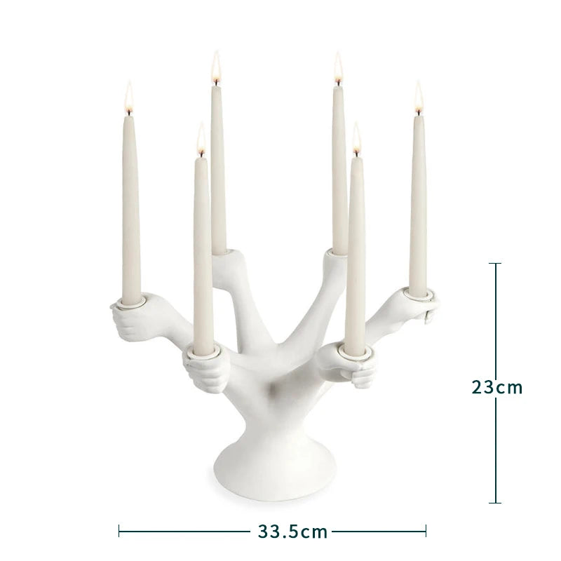 Nordic White Candle Holders – Wedding & Home Decor Candlestick Candle Holder Babs WHITE