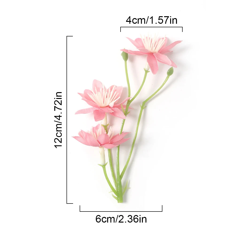 10/20Pcs Silk Rose Artificial Flowers 3-Head – Wedding & Home Decor Artificial Silk Flowers Babs