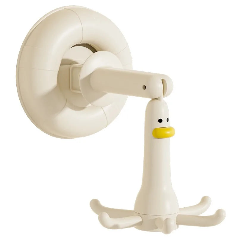 Duck Suction Cup Rotating Hook – No-Drill Kitchen Storage Rack Suction Cup Hook Babs
