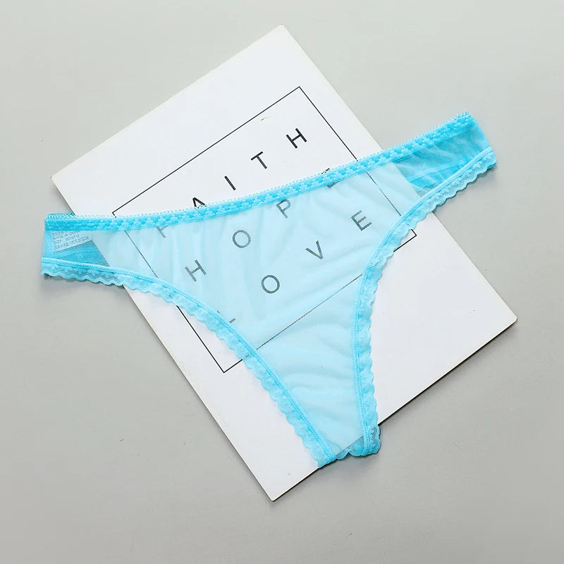 Women's Lace G-String Thong – Sheer Low-Rise Panties Lace Thong Panties Babs