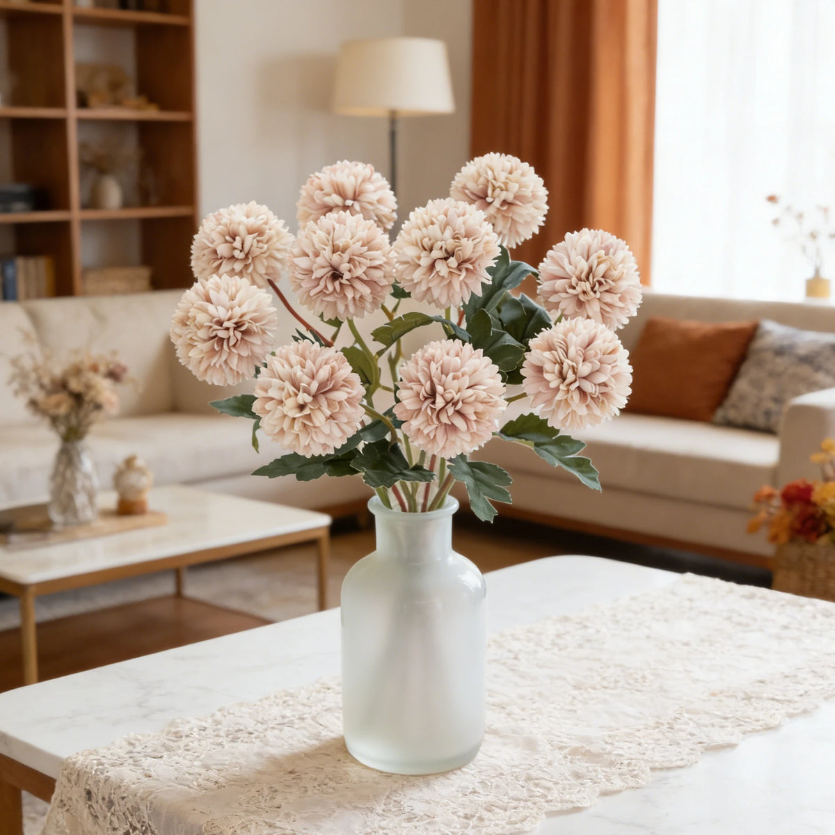 Silk Ball Chrysanthemum Artificial Flowers – Wedding & Home Décor Artificial Silk Flowers Babs