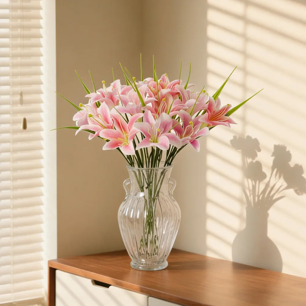 35cm Silk Orchid Artificial Flower Bouquet – Wedding & Home Decor Artificial Flower Bouquet Babs