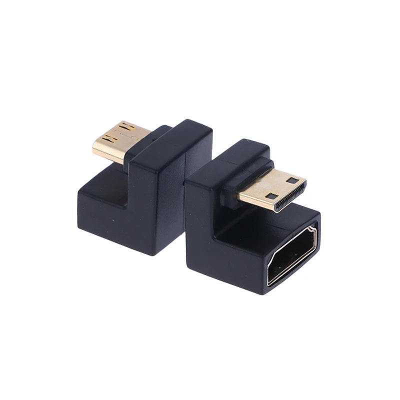 360° Mini HDMI to HDMI Adapter Male to Female Converter HDMI Adapter Babs