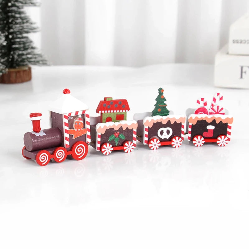 Christmas Wooden Train Ornament – Xmas Decor & Kids Gift Christmas Ornament Babs