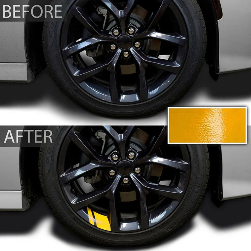 6Pcs Reflective Wheel Rim Vinyl Decals – Racing Stripe Stickers 16–21" Wheel Rim Decals Babs