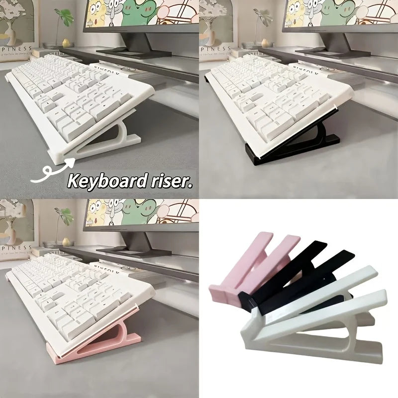2pcs Ergonomic Keyboard Height Stand – Anti-Slip Universal Bracket Keyboard Height Stand Babs