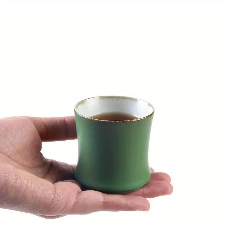 60ML Bamboo Joint Ceramic Tea Cup for Tea Ceremony Ceramic Tea Cup Babs