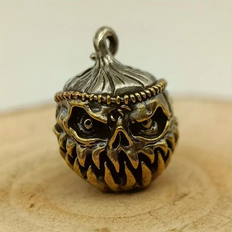 Halloween Pumpkin Skull Brass EDC Paracord Keychain Pendant EDC Keychain Pendant Babs 1PC