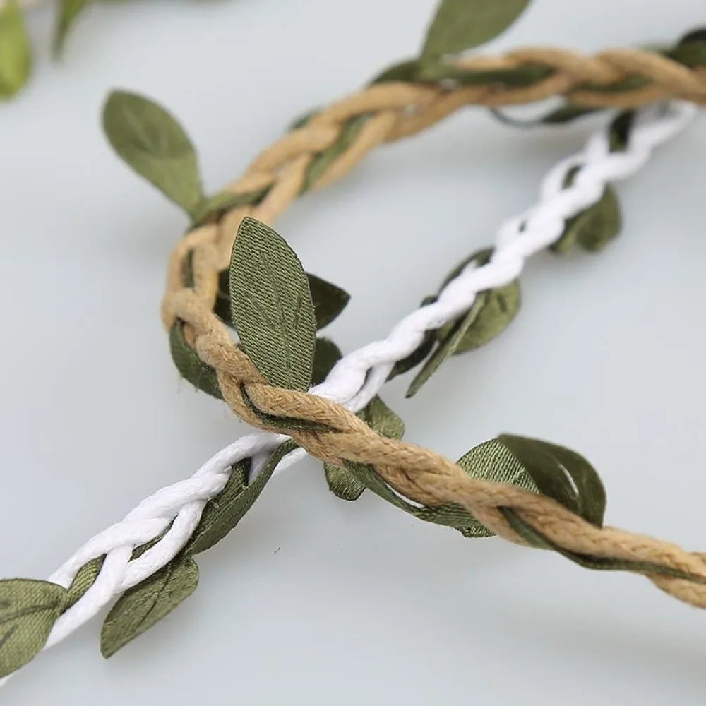 10M Boho Jute Rope Vine – DIY Burlap Leaf Ribbon Decor Decorative Craft Ribbon Babs