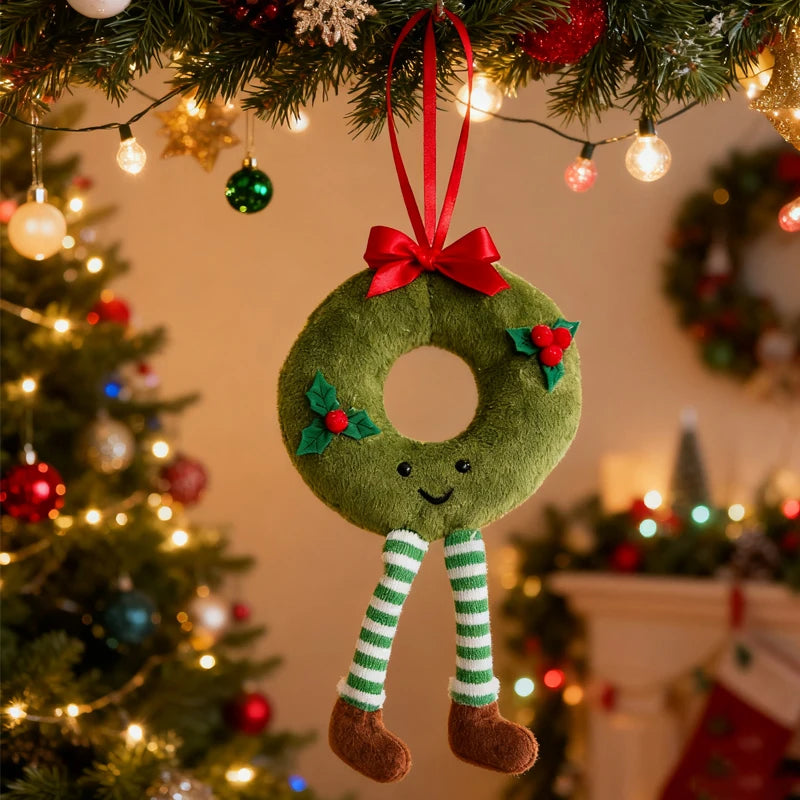 Plush Christmas Tree Ornaments – Round Doll Pendants & Decor Christmas Tree Ornament Babs