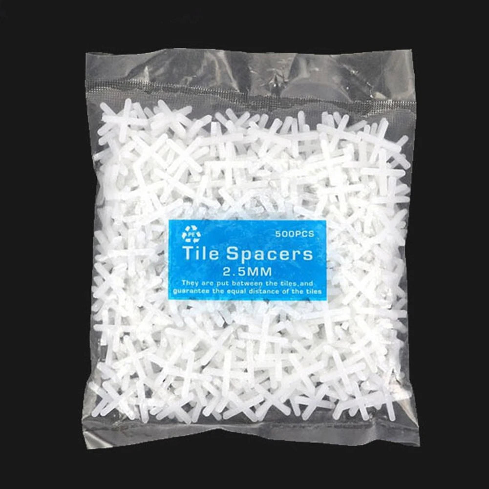 500PCS Cross Tile Spacer Clips 1.0–3.0mm Floor & Wall Leveling Tile Spacer Clips Babs 2.5mm