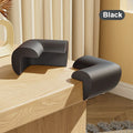 4-Pack Soft Baby Corner & Edge Guards | Safe, Easy Clean Corner & Edge Guards Babs Black-4pcs