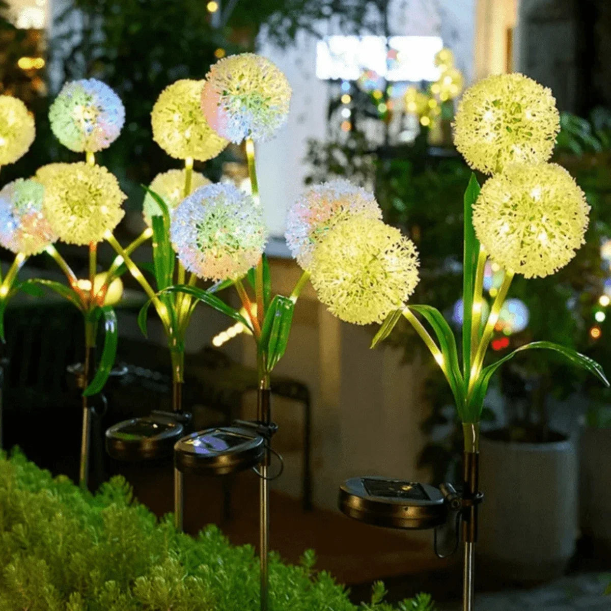 Solar 3-Head Onion Garden Light – Patio Pathway Lawn Decor Solar Garden Light Babs