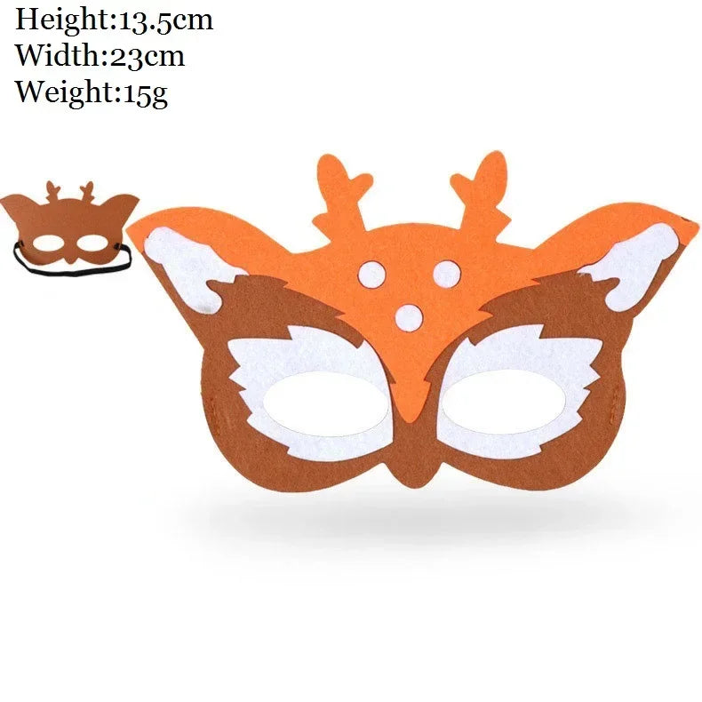 Kids Animal Felt Masks – Birthday, Cosplay & Forest Party Favors Kids Party Masks Babs giraffe 1