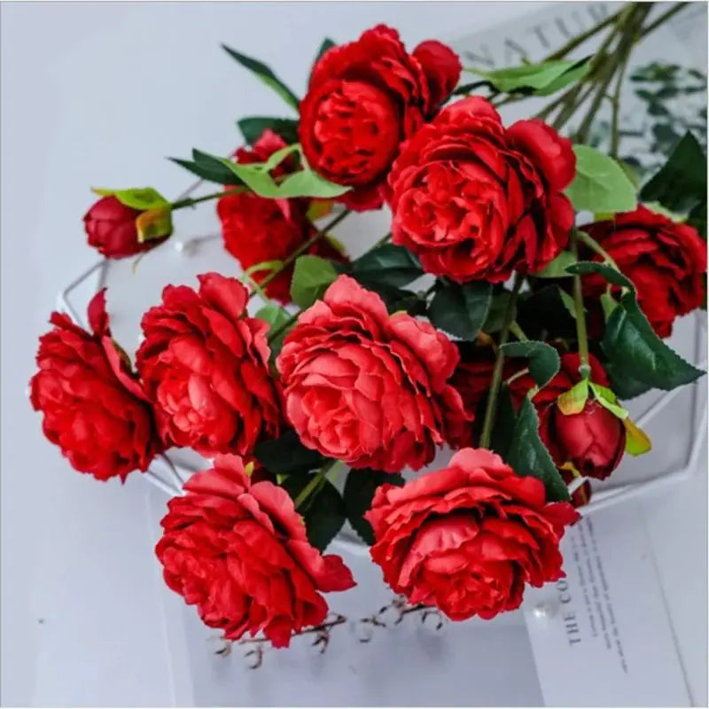 Artificial Long Stem Silk Roses – Wedding & Home Decor Artificial Silk Flowers Babs