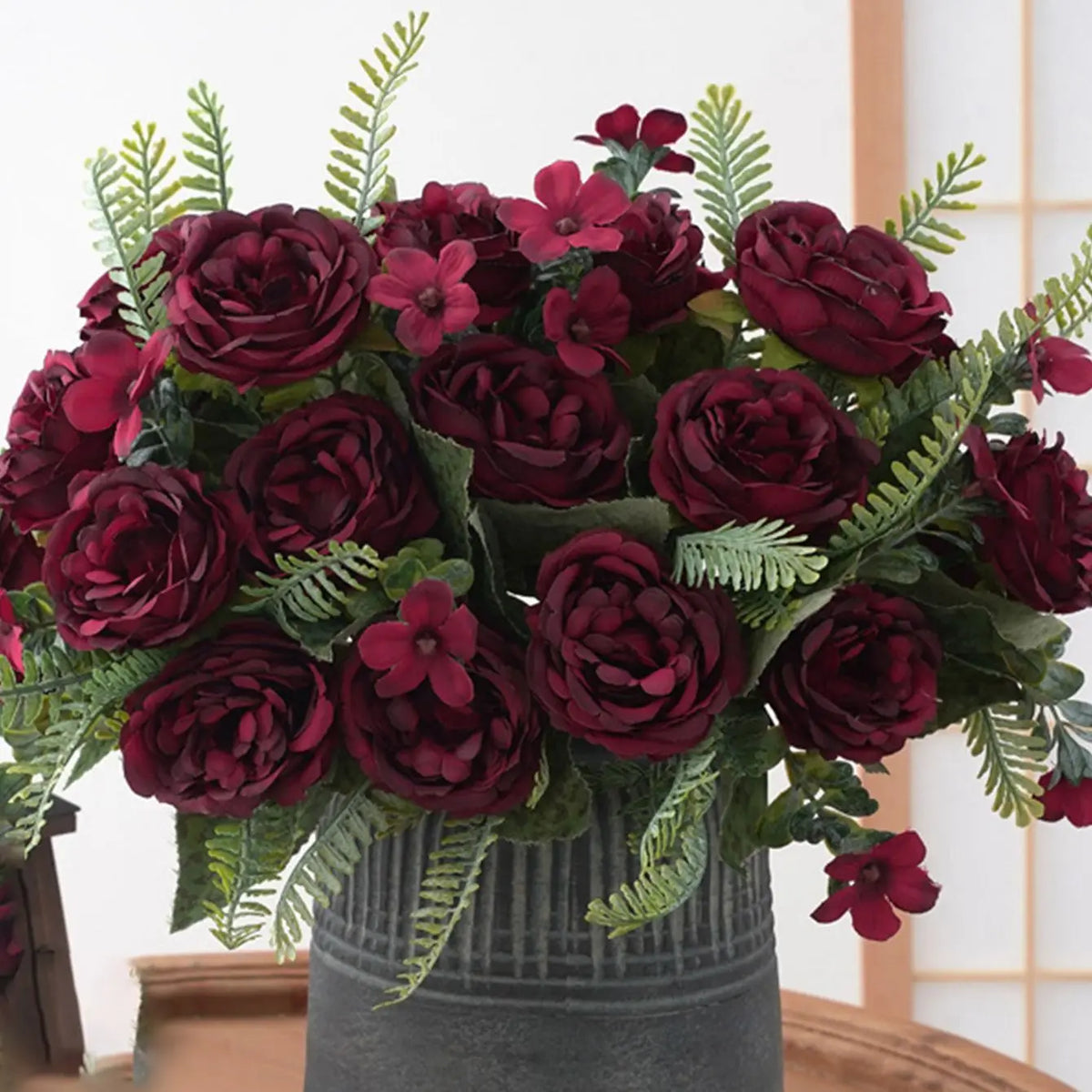 Silk Peony Artificial Flower Bouquet – Wedding & Home Decor Artificial Flower Bouquet Babs