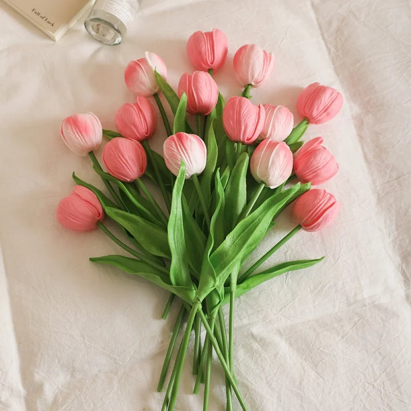 5Pcs Artificial Silk Tulip Flowers for Home & Wedding Decor Artificial Silk Flowers Babs