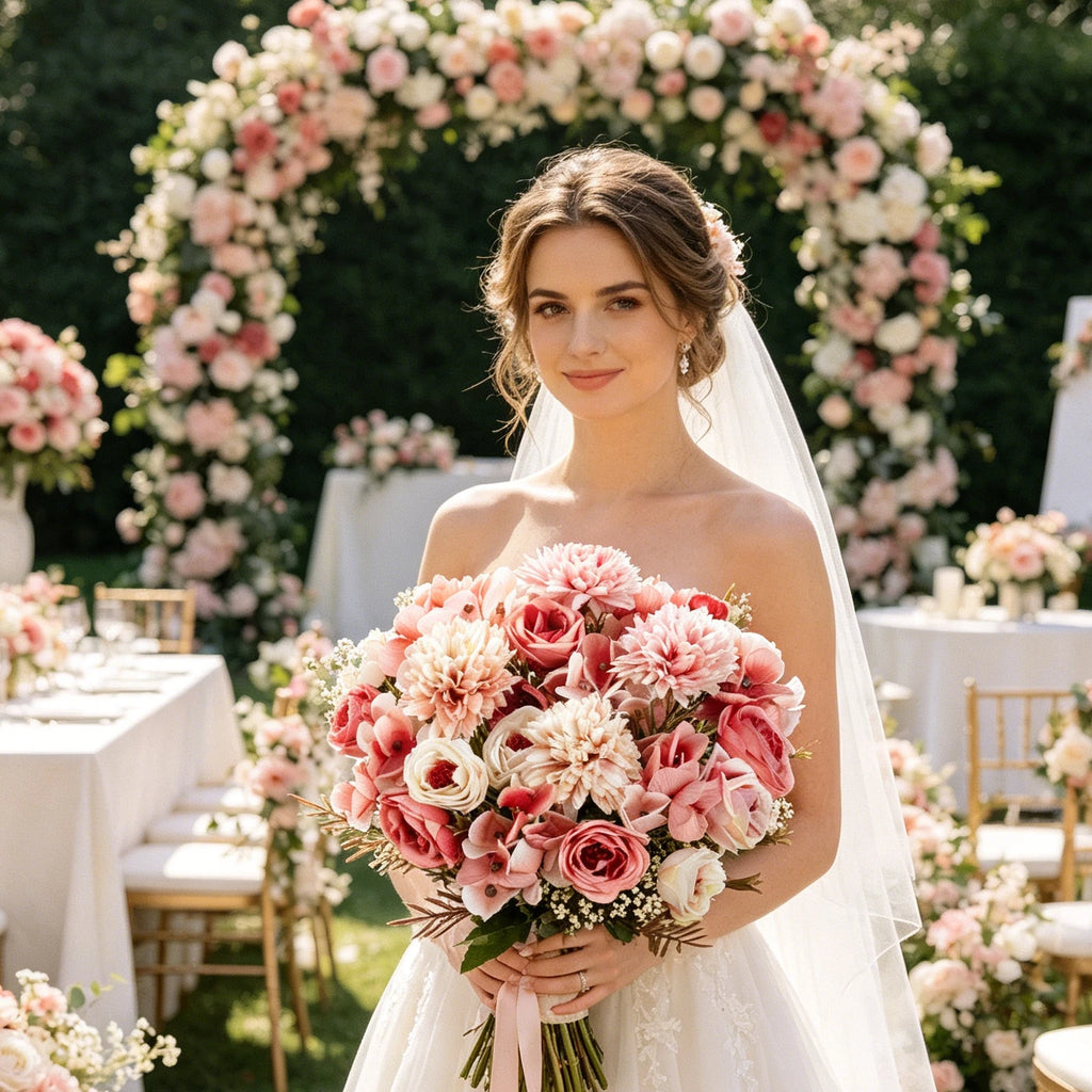 Silk Rose Artificial Flowers – Bridal Bouquet & Home Décor Artificial Silk Flowers Babs