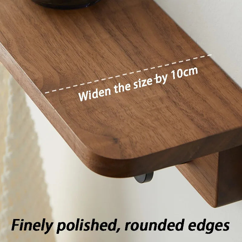 Wall Mounted Solid Wood Coat Rack with Shelf & 4 Hooks Wall Mounted Coat Rack Babs