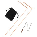 99.9% Copper Dowsing Rods & Pendulum Divination Kit Dowsing Divination Kit Babs A