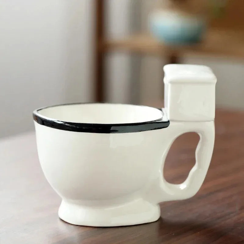 Toilet-Shaped Ceramic Mug | Novelty Coffee & Tea Cup Gift Novelty Ceramic Mug Babs