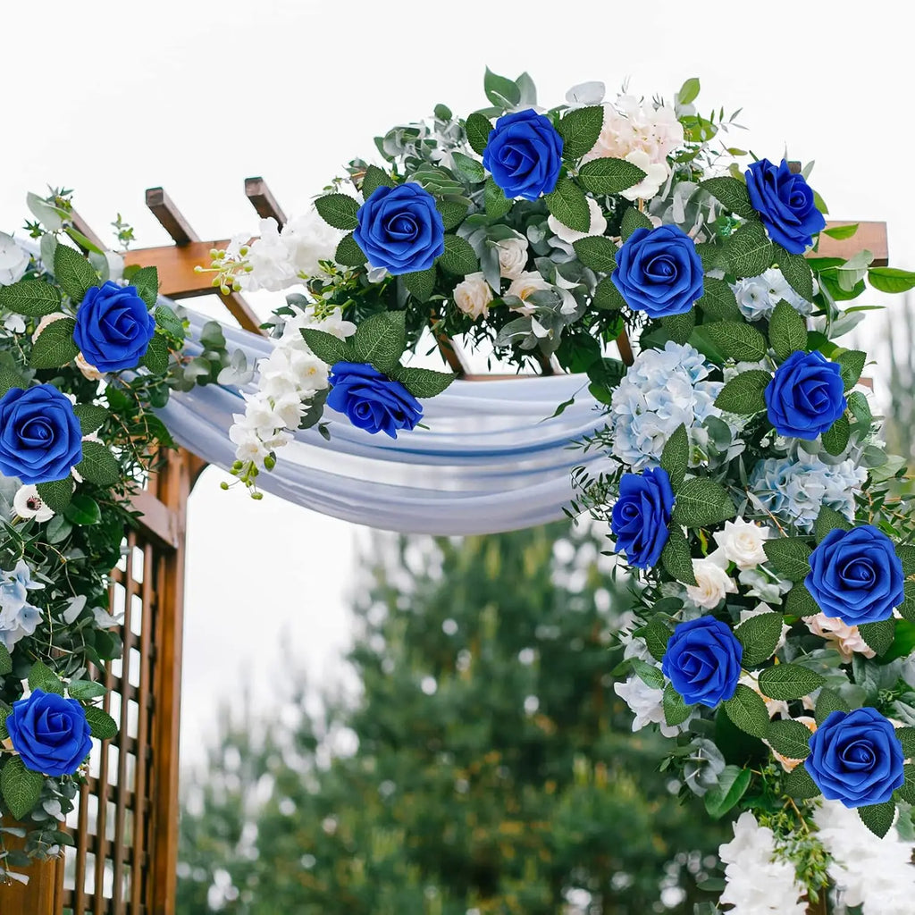 30 PCS PE Foam Artificial Roses – Wedding & Party Décor Artificial Flowers Babs