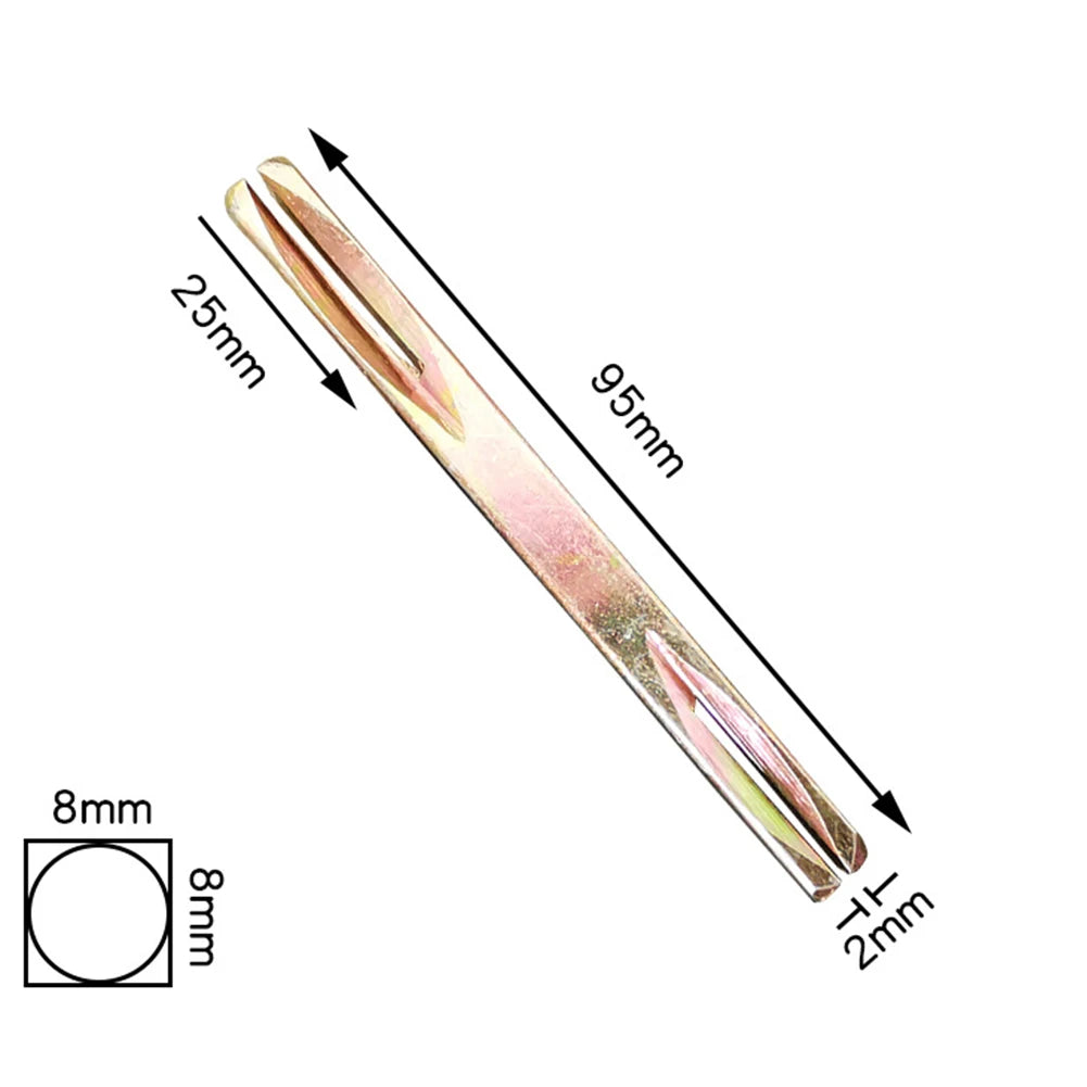 8mm Square Door Handle Spindle Pin 85–130mm Galvanised Iron Door Handle Spindle Babs 95mm