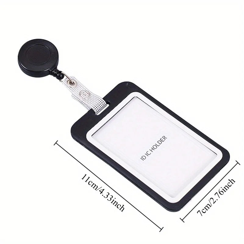 Retractable Card Sleeve – ID Badge & Bus Card Holder Badge Reel Holder Babs
