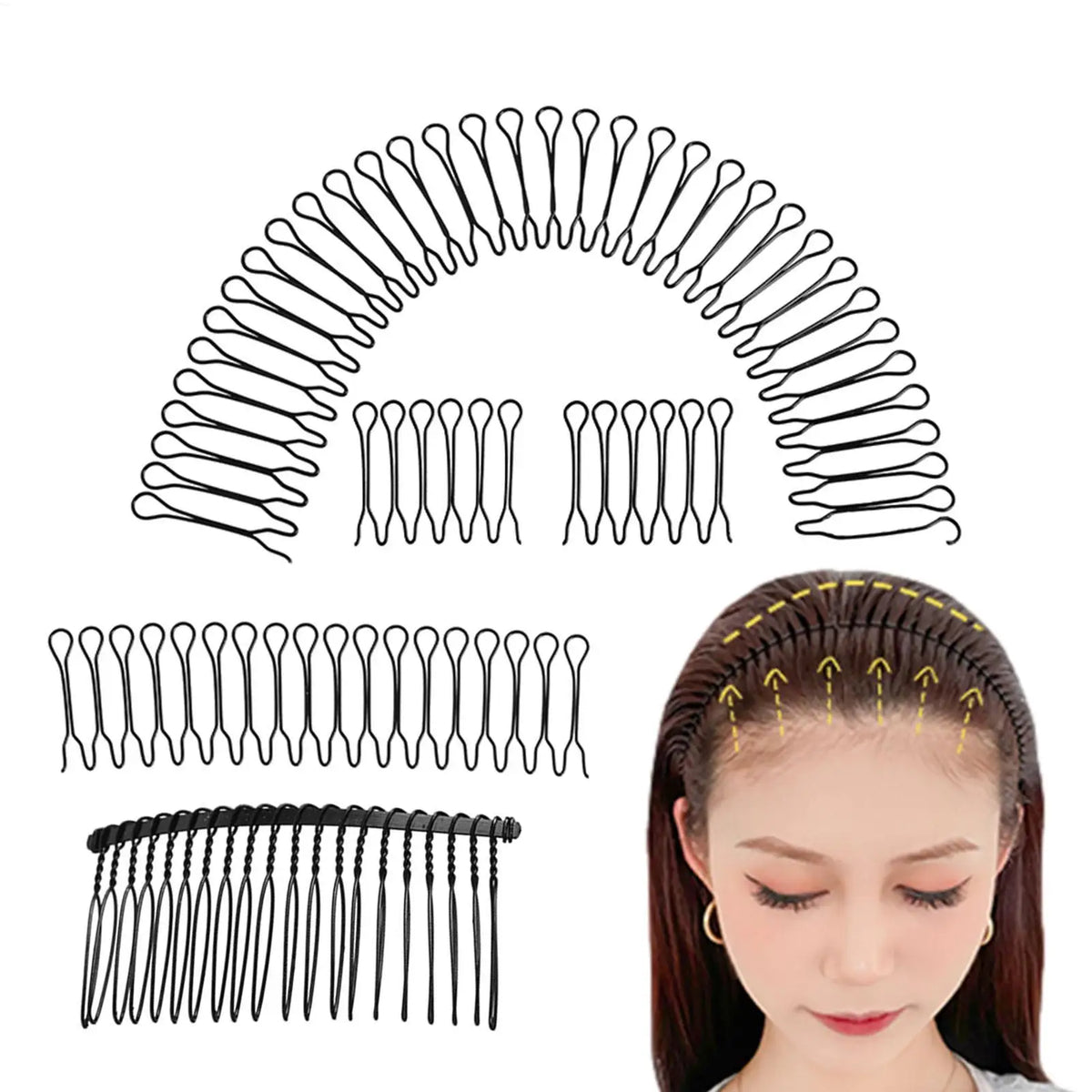 Invisible Hair Finishing Fixer Comb – Women's Styling Hairpin Hair Styling Comb Babs