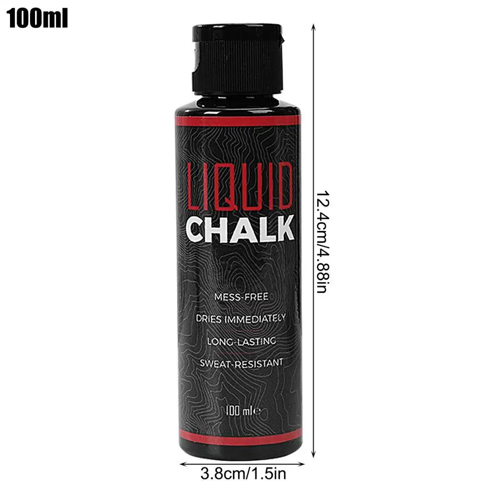 Liquid Chalk Grip Cream 50/100ml – Sweat-Resistant Gym Chalk Liquid Gym Chalk Babs Black 100ML