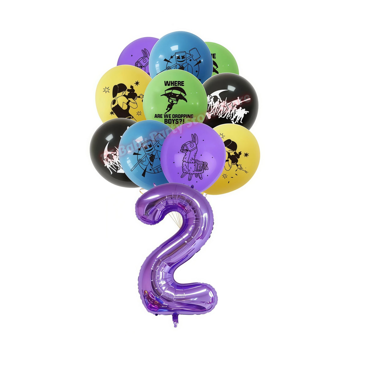 Video Game Birthday Party Supplies – Tableware, Balloons & Decor Party Tableware Set Babs 19pcs balloons-2
