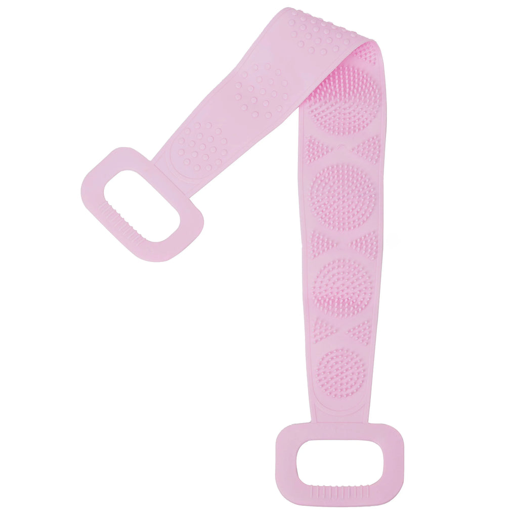 Silicone Body Scrub Brush & Exfoliating Bath Belt Body Scrub Brush Babs Pink Silica Gel