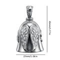 Angel Guardian Riding Bell – Biker Gift for Motorcycle & Bike Motorcycle Riding Bell Babs Silver