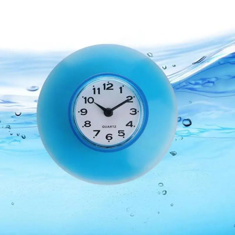 Waterproof Suction Cup Wall Clock – Kitchen & Bathroom Suction Cup Wall Clock Babs Blue