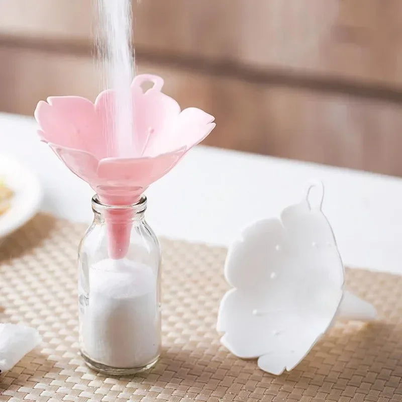 Cherry Blossom Kitchen Funnels | Liquid & Powder Set of 2 Kitchen Funnel Set Babs