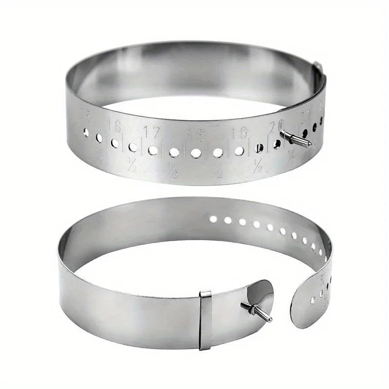 Stainless Steel Bangle Sizer Gauge – DIY Bracelet Measuring Tool Jewelry Sizing Tool Babs