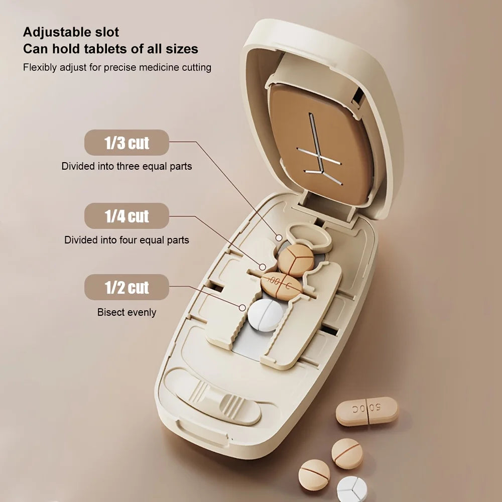 Pill Cutter Splitter – 1/2, 1/3 & 1/4 Splits for Small Pills Pill Splitter Tool Babs