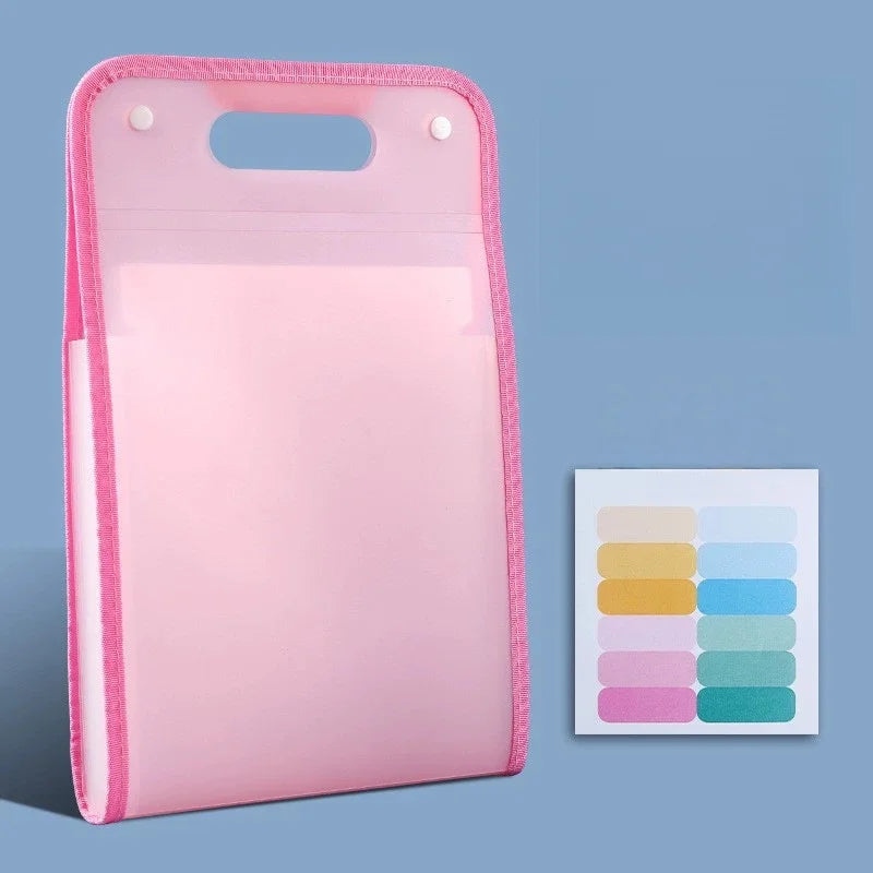 13-Pocket Expanding File Folder Accordion Document Organizer Accordion File Organizer Babs Pink