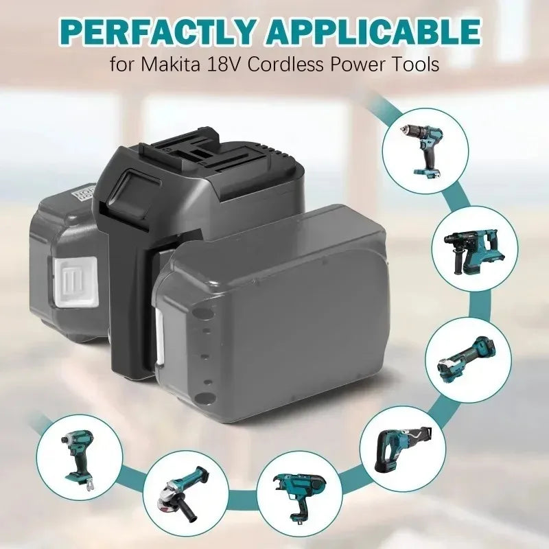 Makita 18V 2-in-1 Battery Adapter MT18MT – Dual Battery Converter Battery Adapter Babs