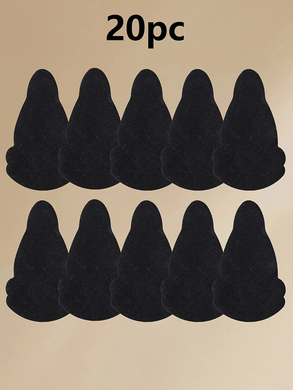 20PCS Invisible Chest Lifting Patches – Breathable Adhesive Pads Chest Lifting Patches Babs Black 20PCS One Size