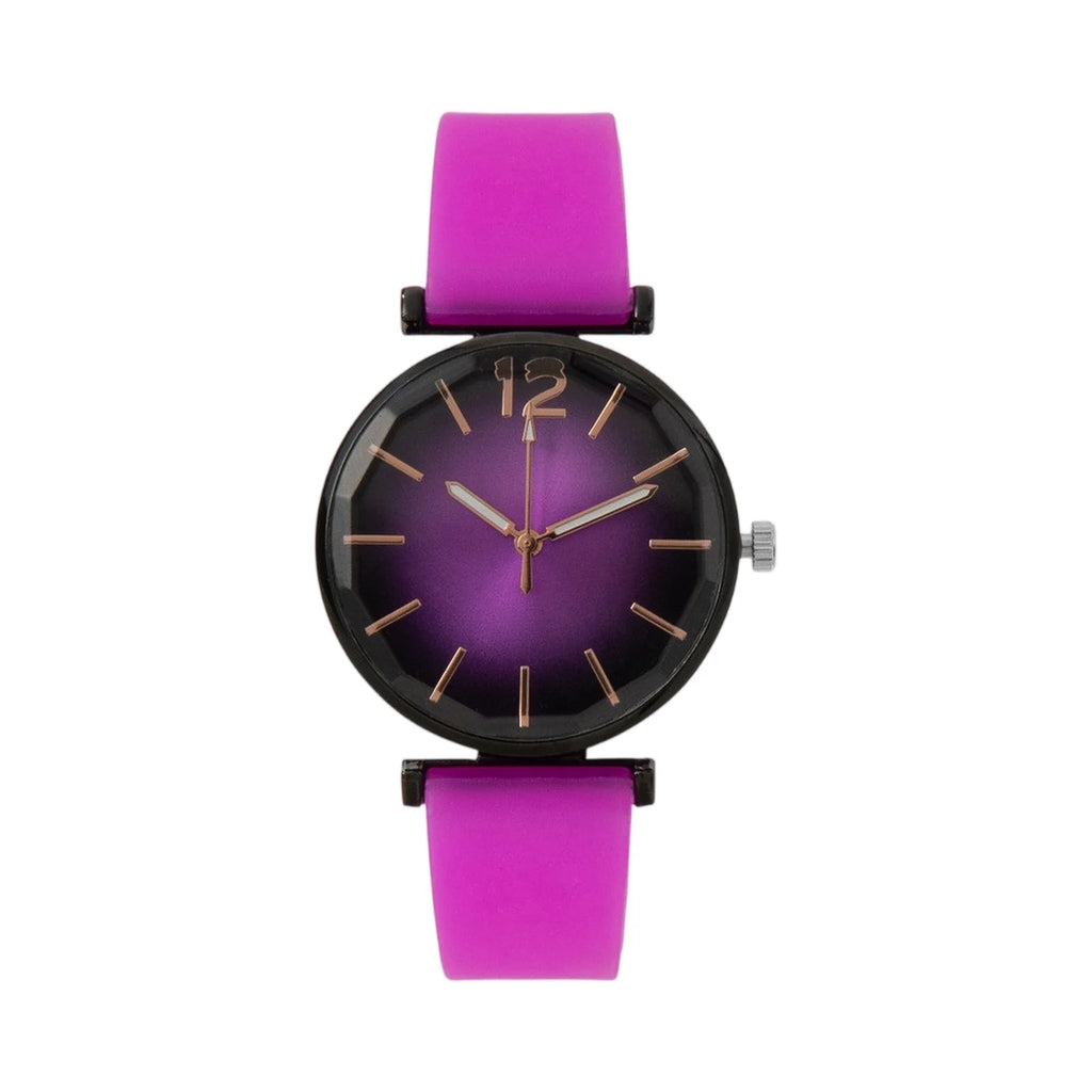 Women's Fashion Quartz Watch – Black Dial & Green Strap Ladies Quartz Watch Babs