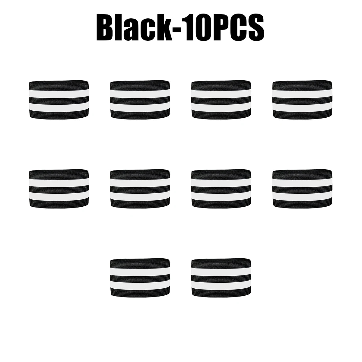 Reflective Leg Bands for Cyclists & Runners | Safety Straps Reflective Safety Bands Babs Black 10PCS