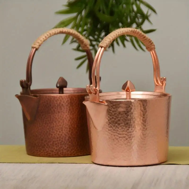 Handmade Pure Copper Kettle 1L – Thickened Teapot Copper Tea Kettle Babs