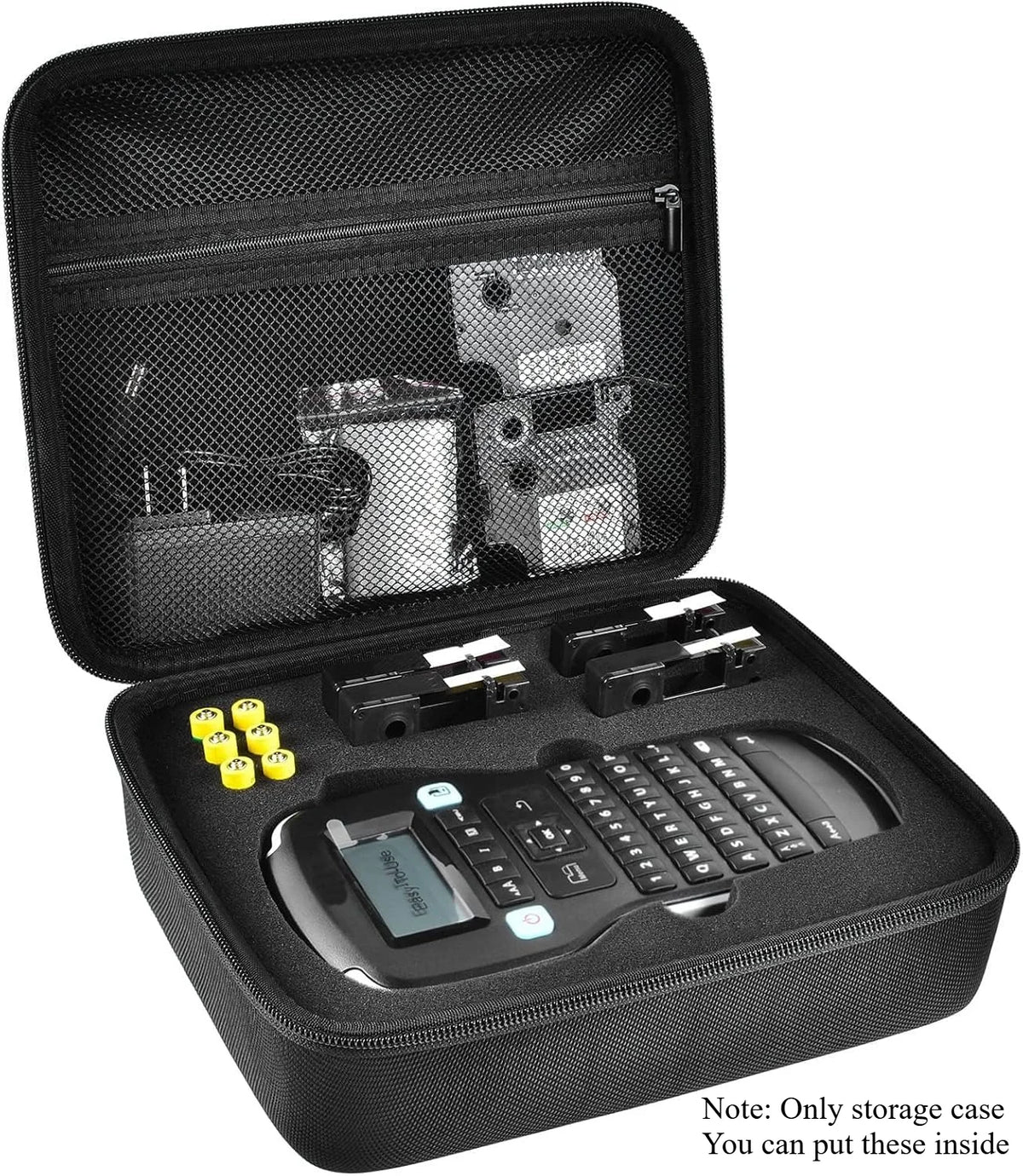 Storage Case for DYMO LabelManager 160 & 280 Label Maker Label Maker Case Babs black
