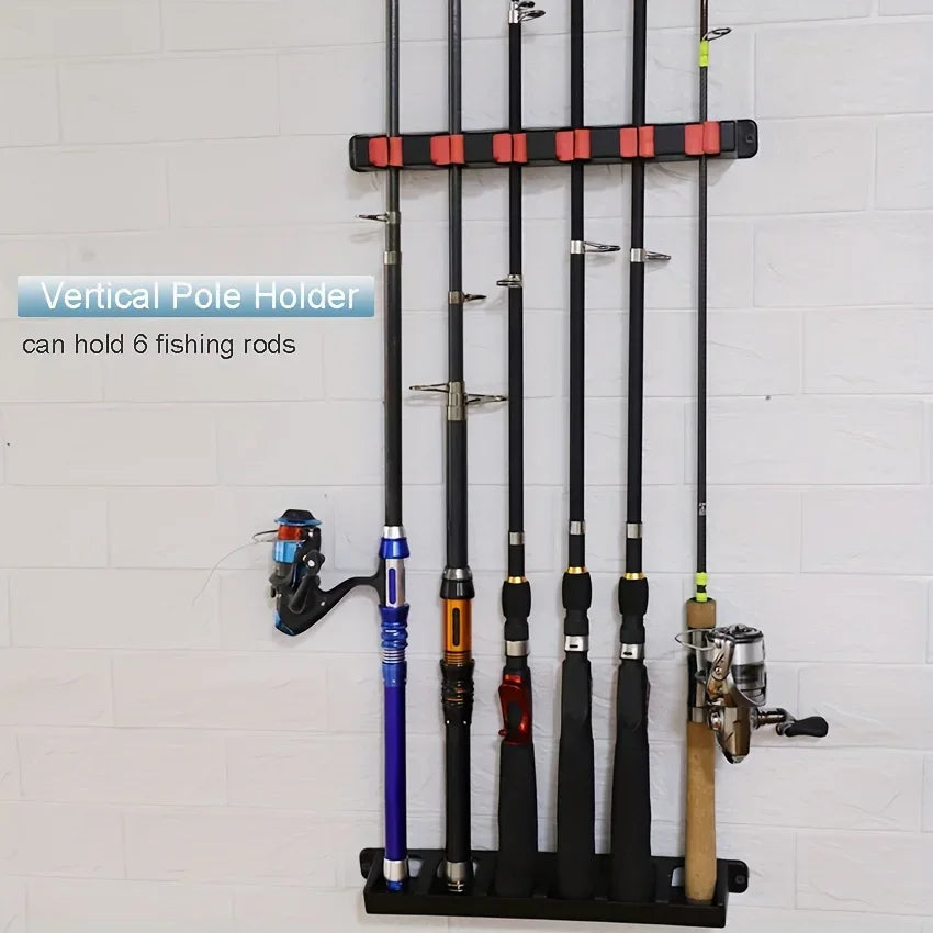 Wall-Mounted Fishing Rod Holder – EVA Foam Grip ABS Bracket Fishing Rod Holder Babs