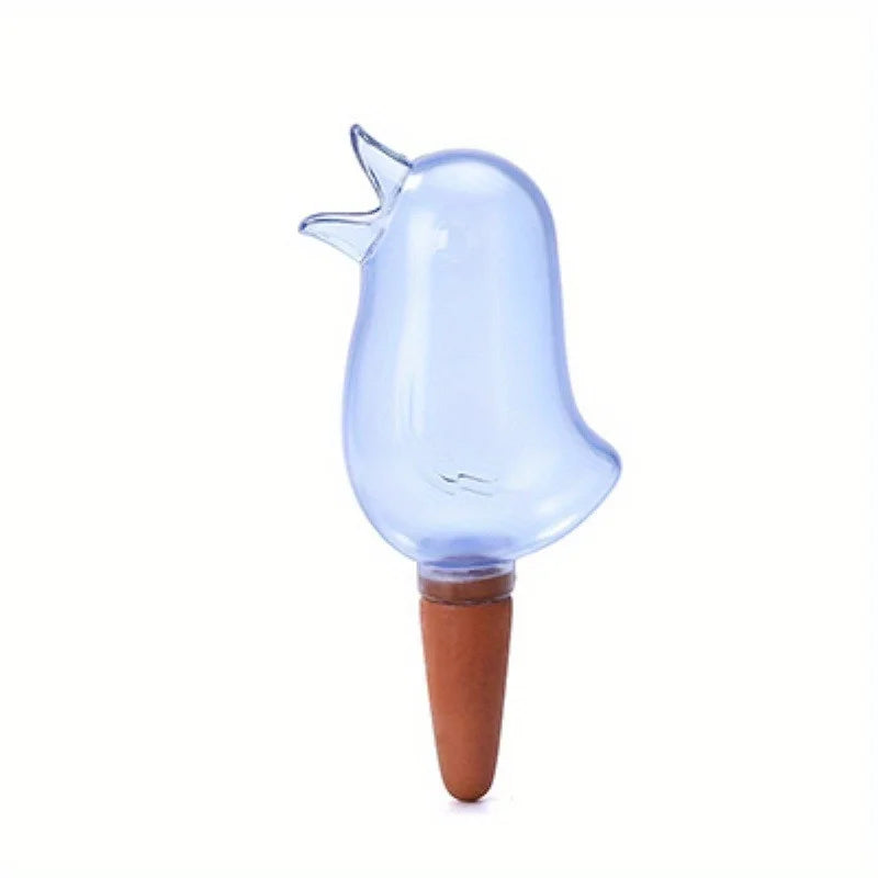 Automatic Plant Waterer – Bird & Smiling Face Drip Feeder Plant Drip Waterer Babs blue-bird