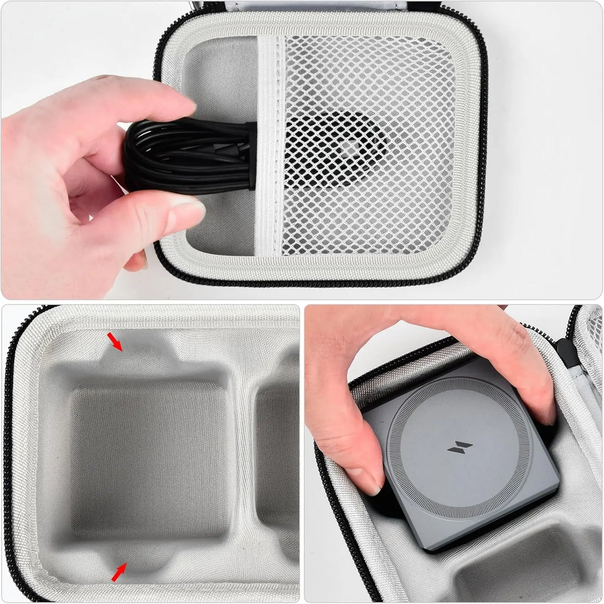 Paiyule Case for Anker 3-in-1 Cube MagSafe Charger – Travel Bag Charger Storage Case Babs