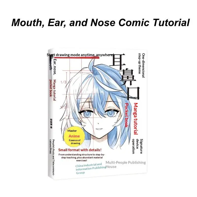 Manga Drawing Tutorial Pocket Book – Anime Hairstyle Guide Manga Tutorial Book Babs A4